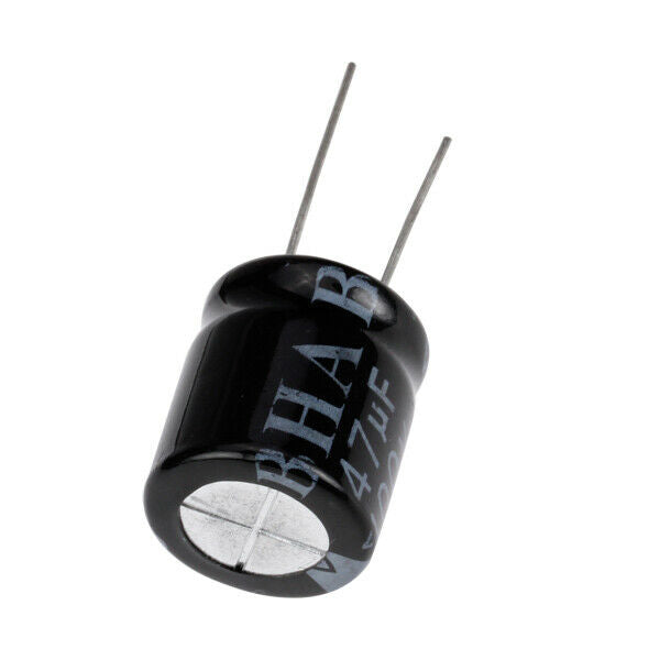 5pcs 400V 47uF 18.20Mm Aluminum Electrolytic Capacitor Garden Tools