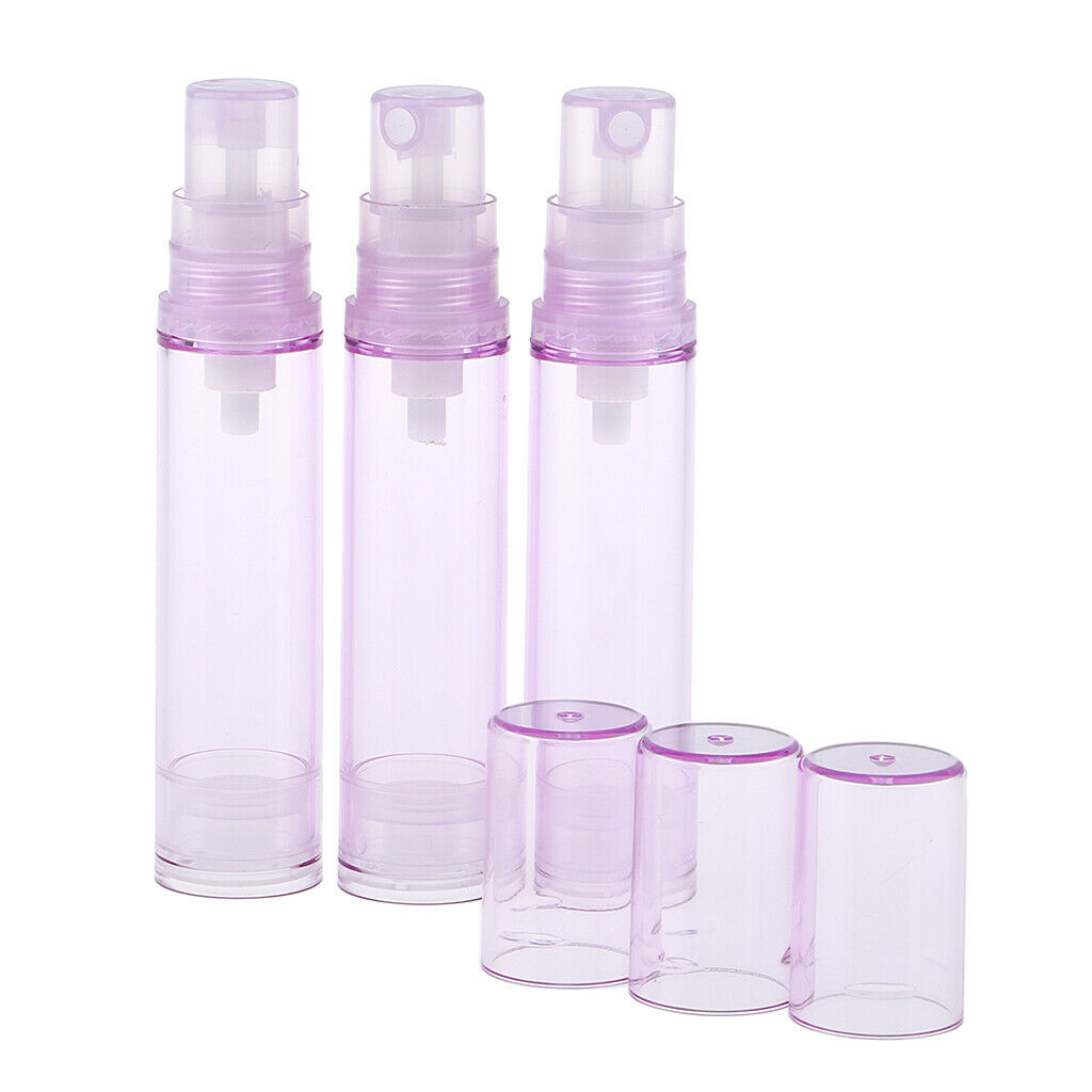 6 Pcs Clear Plastic Travel Bottle 10ml Refillable Containers Accessory for