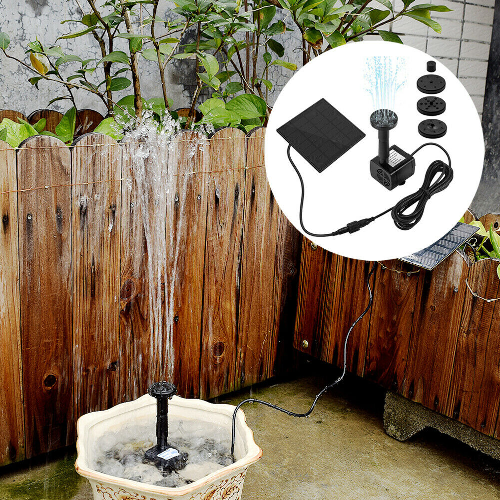 180L/H Solar Power Panel Kit Fountain Pool Pond Garden Submersible Water Pump