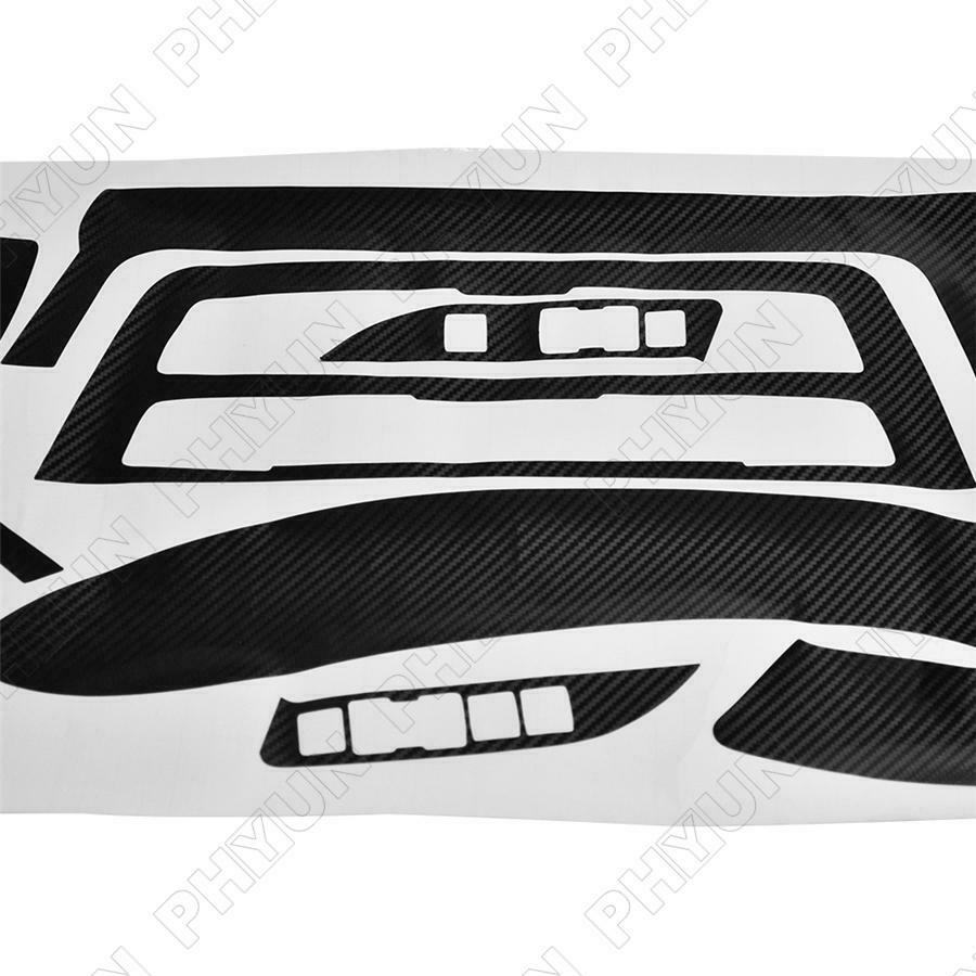 For BMW 3 Series F30 F31 Interior DIY Trim Stickers Matte Carbon Fiber Style