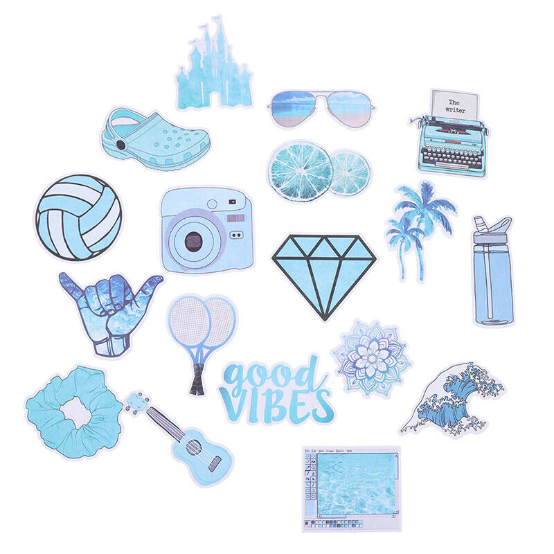 53 PCS Cute Cartoon Stickers Fashion Girl Pink Anime Graffiti Sticke.l8