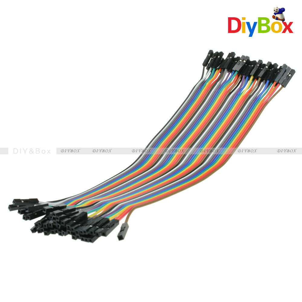 80PCS Dupont Cables Wire 1p-1p pin 2.54mm 20cm Female to Female Connector Line
