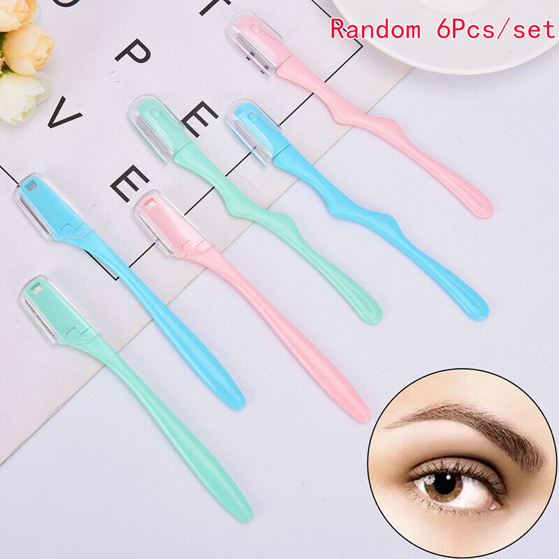 6 x Women Eyebrow Razor Trimmer Blade Removal Tool Shaver Face Lip Hair R.l8