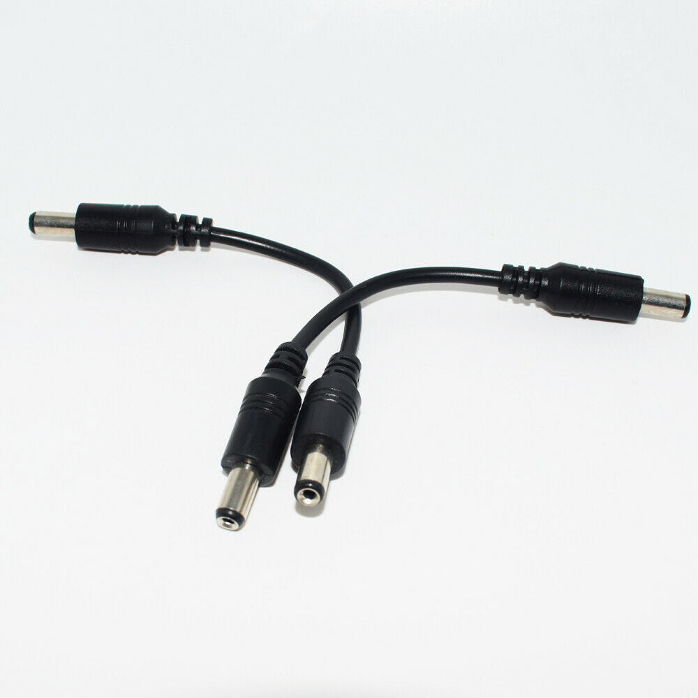 10pcs 14cm DC Power 5.5x2.1mm Male To 5.5x2.1mm Male Straight Extension Cable