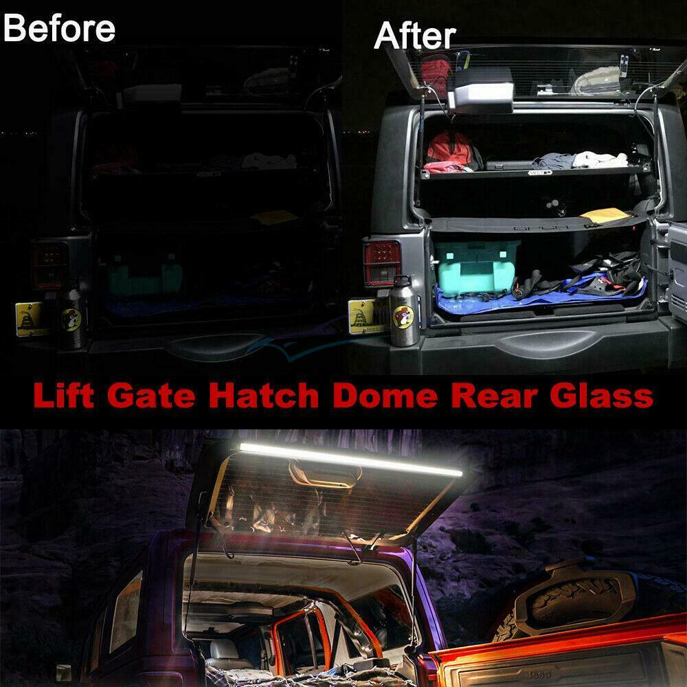 98cm DC12V PVC Rear Tail Box Lights LED Light Bar For Jeep Wrangler JK 2007-2017