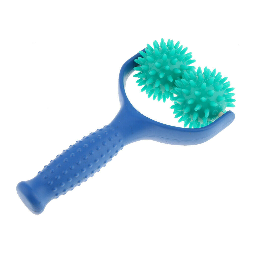 2pcs Acupuncture   Point Spiky Massage Roller Ball Sticks