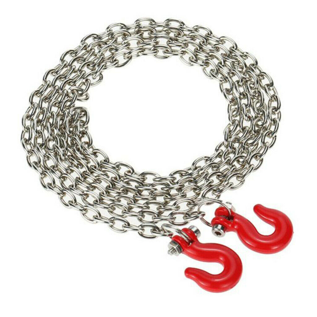 Anti-Skid Board Winch Anchor Tow Chain for TRX4 SCX10 1:10 RC Crawler Car