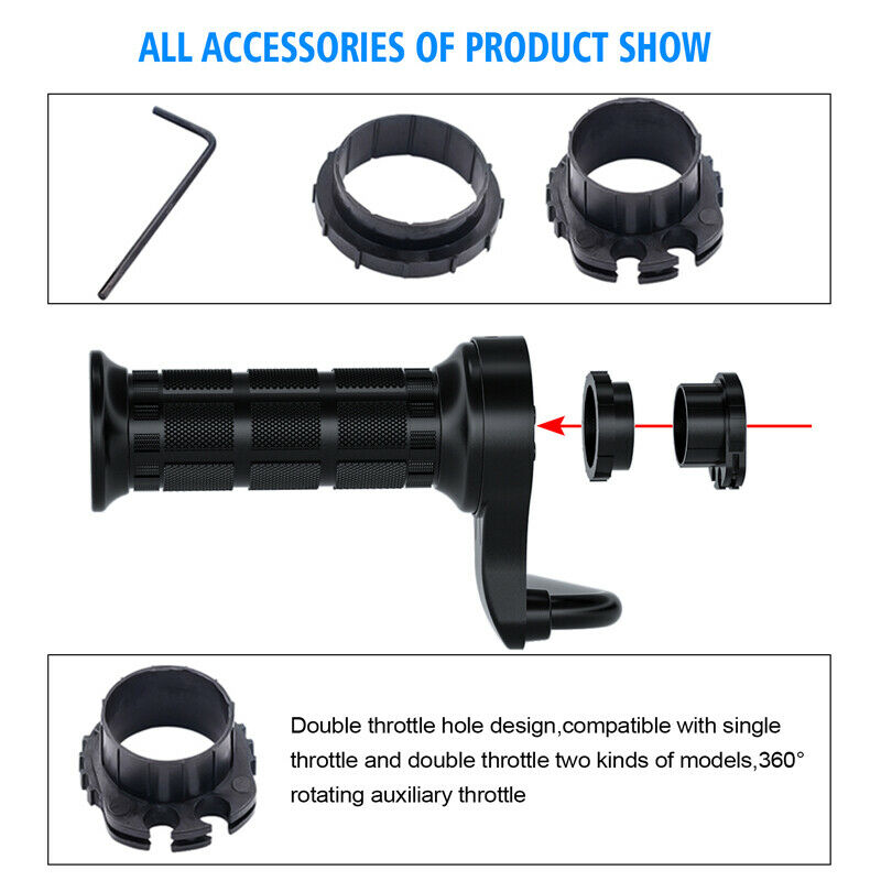 12V Motorcycle Electric Heating Handle w/ Switch Digital Display High Low Temper
