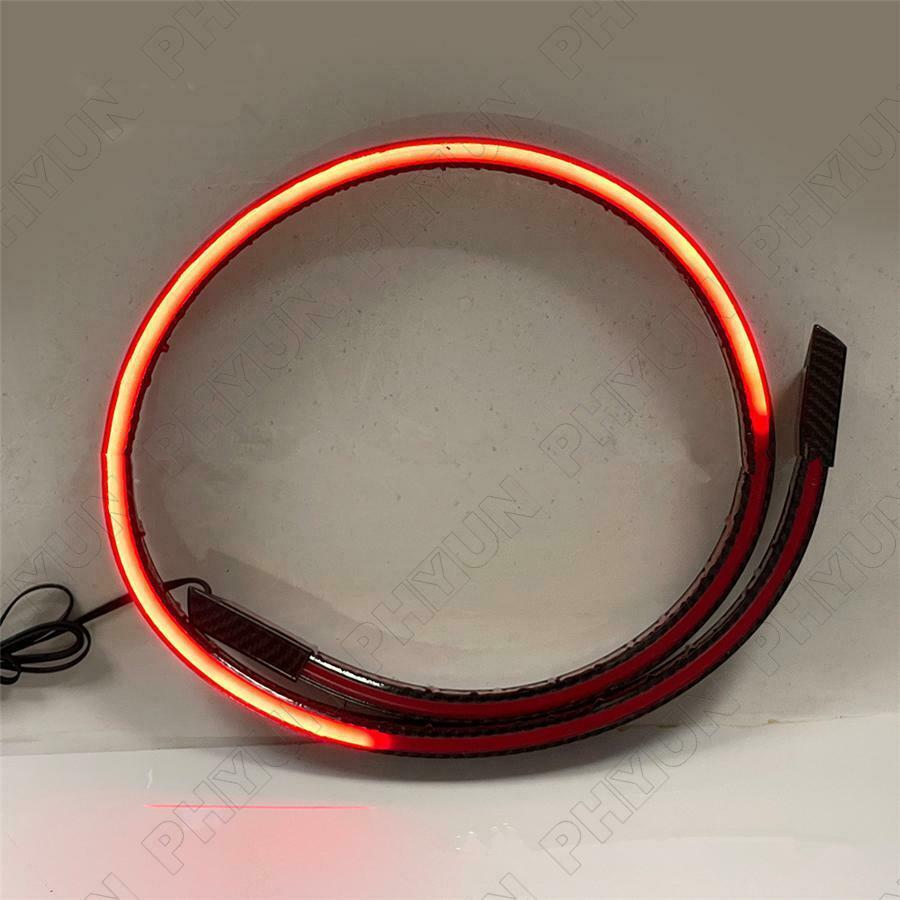 1.2M LED Tail Brake Turn Flowing Light Rear Trunk Roof Car Spoiler Tail Wing Lid