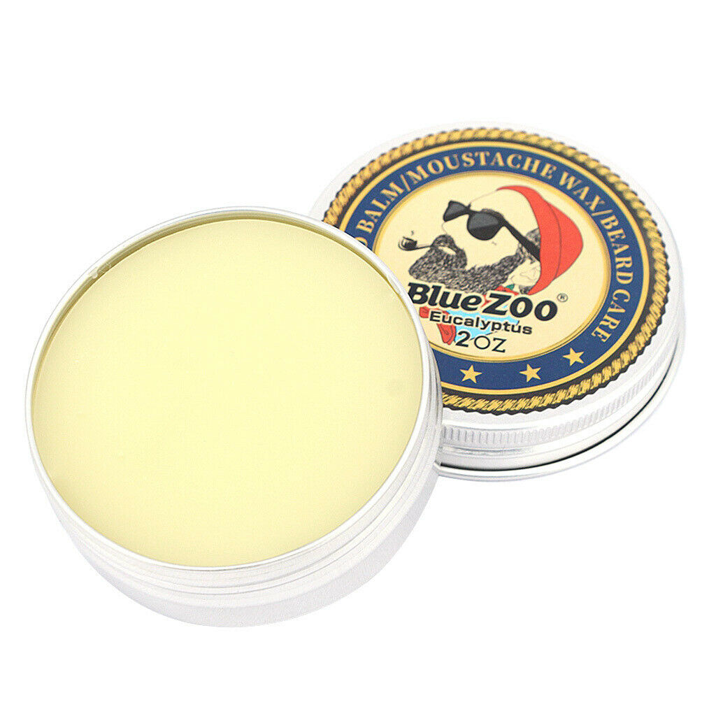 60g Beard Balm Natural Oil Conditioner Moustache Wax Men Gift 2PCS