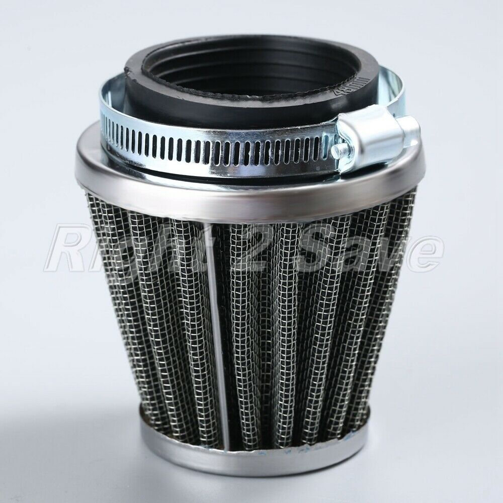 For Scooter ATV Minibike Motor 48mm Air Clamp-on Refit Funnel Filter Cleaner