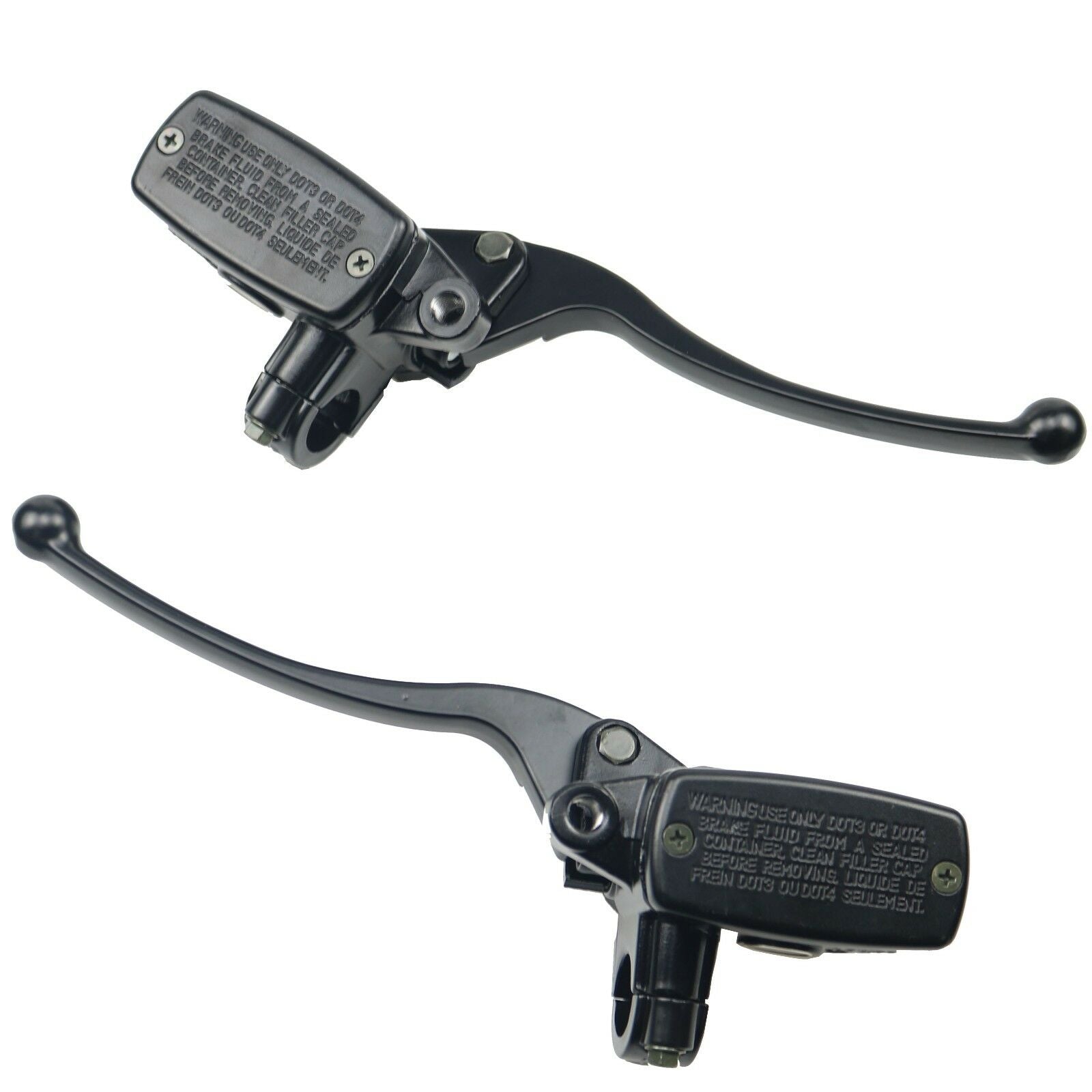 Black 7/8" Handlebar Hydraulic Brake Clutch Lever Master Cylinder CB Custom Rat