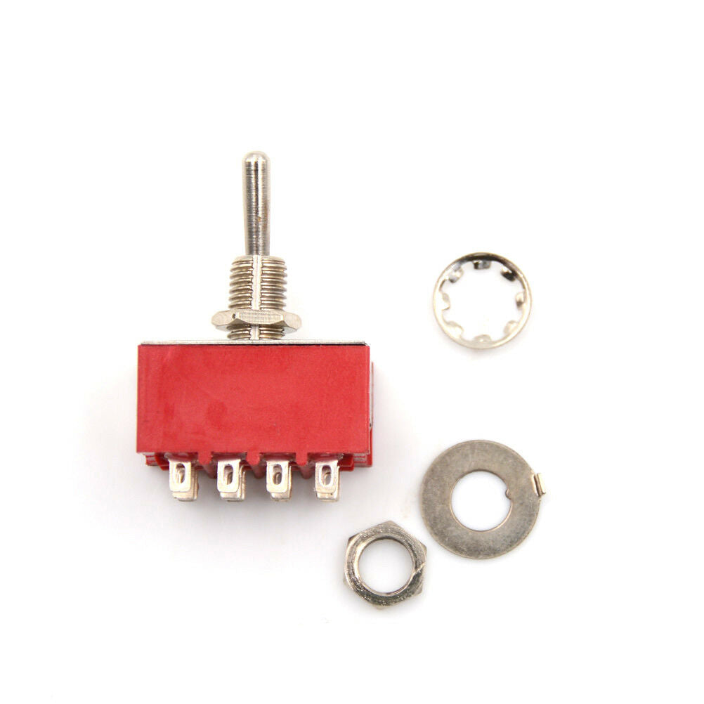 MTS-402 6A/125VAC 2A/250VAC 12 Pin 4PDT ON/ON 2 Position Mini Toggle Switc.l8