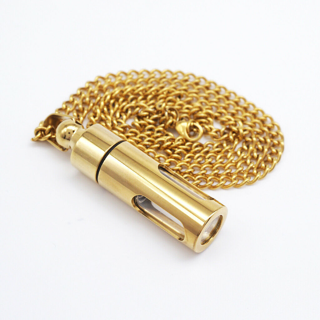 4Set Unisex Memorial Urn Locket Pendant Necklace Cremation Jewelry for Pet Ashes