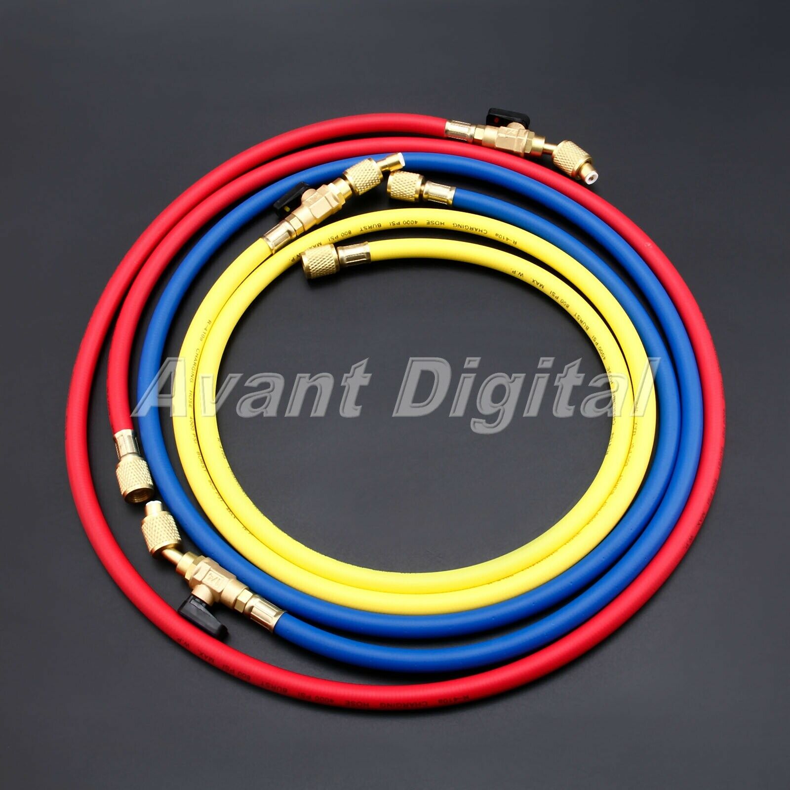 60” R410A AC Charging Hose Set ball valve for Air  Refrigerant R134A