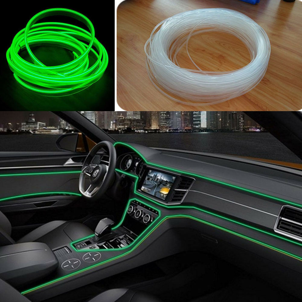 4M 12V 20W Fiber optic interior lights Green Driving Spot Beam Light Bar Lamp LJ