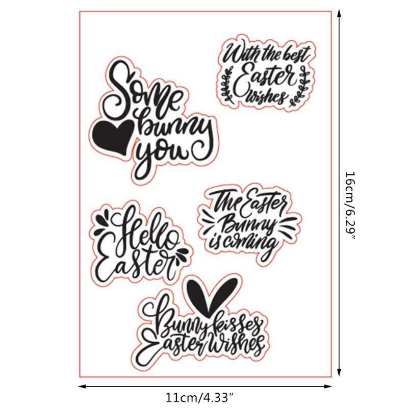 Best Easter Wishes Silicone Clear Seal Stamp DIY Scrapbooking Embossing Photo