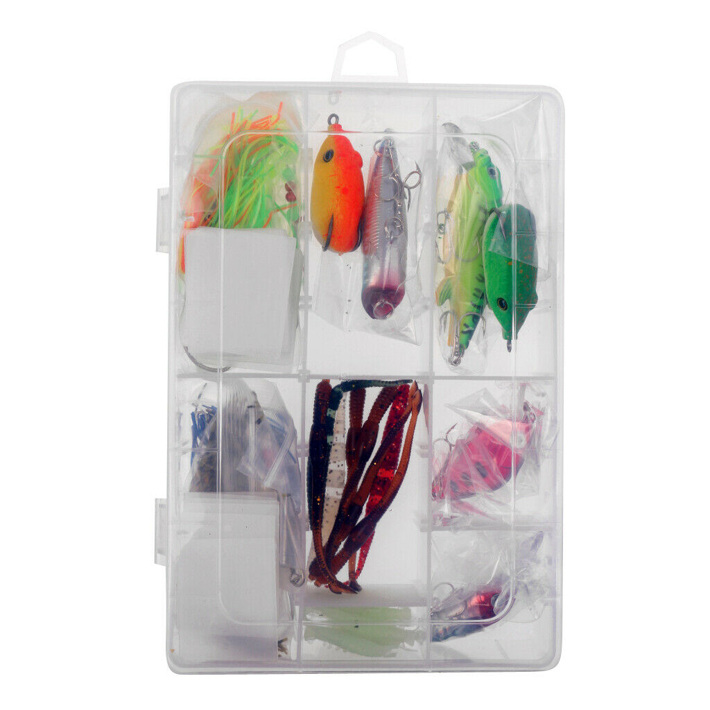 28 Pieces Fishing Lure Set Fishing Tackle Lots for Carp Fly Coarse Fishing