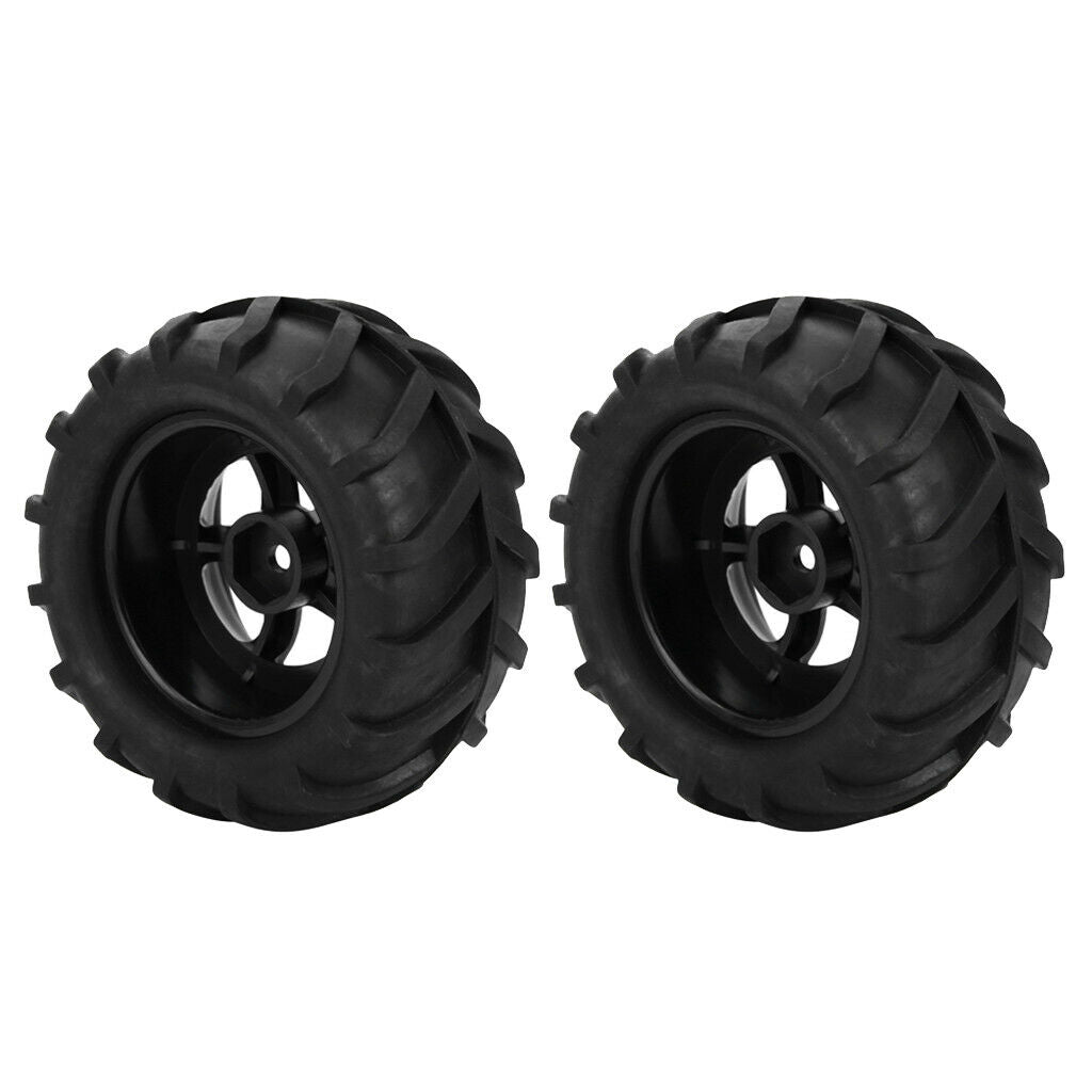 MagiDeal 1/16 Scale RC Car Rubber Wheels Tyre for RC Monster Bigfoot Truck