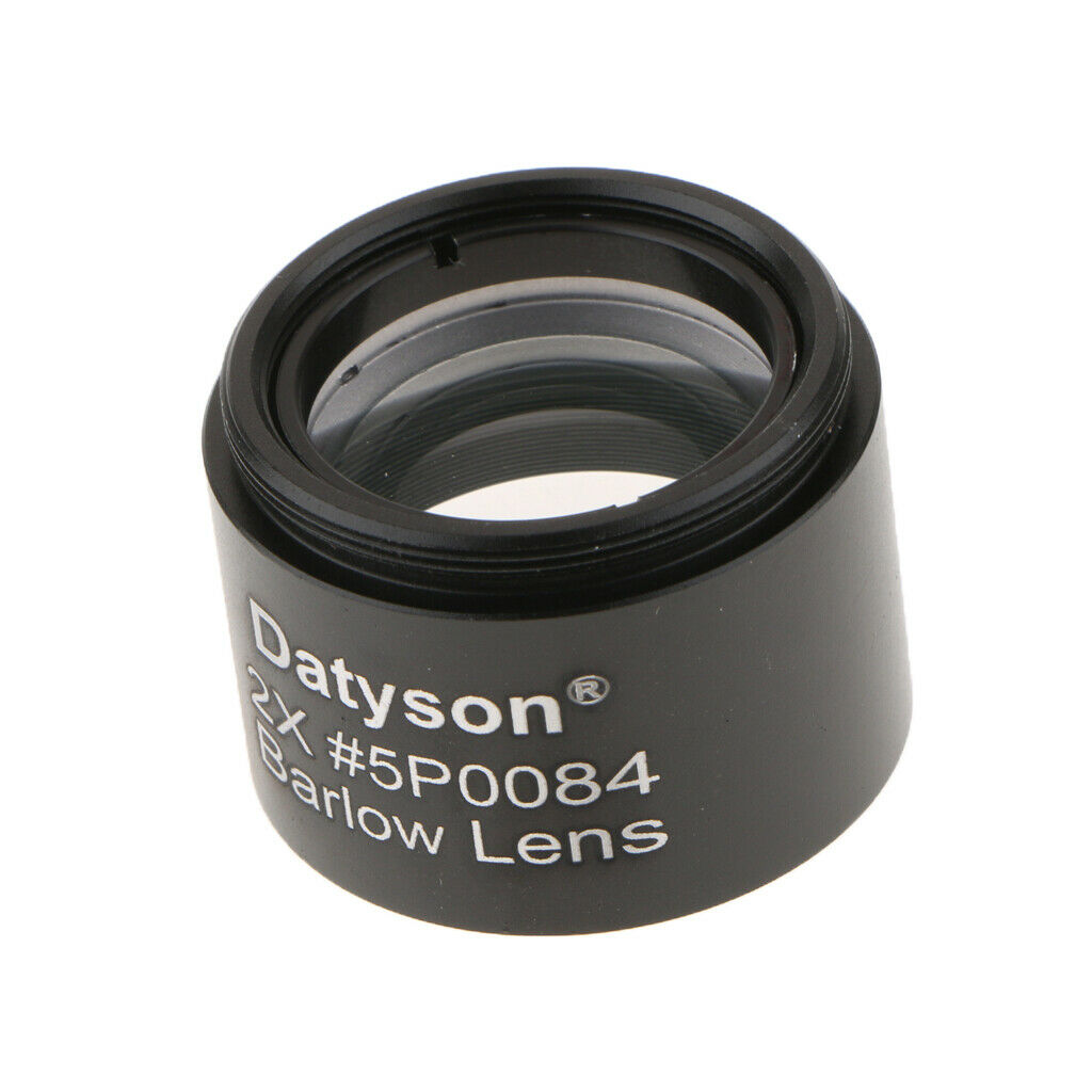 Achromatic 2X Barlow Lens 1.25 '' for Telescope Eyepieces, M28.6 * 0.6 Thread