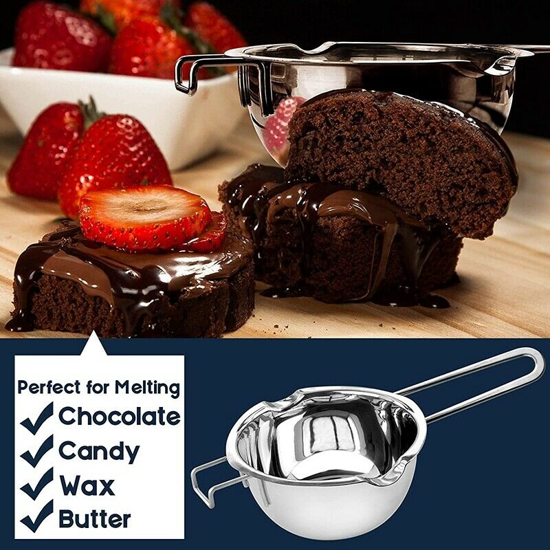 Double Boiler Chocolate Melting Pot,Candle Making Kit, Melting Pot with SiliB8J8