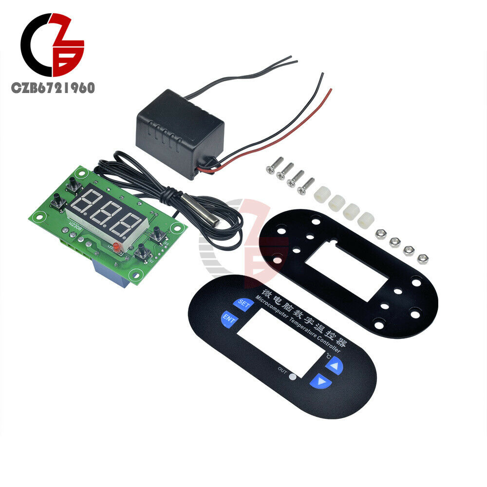 AC 220V Digital LED Temp Controller Thermostat Cool/Heat Red Switching -50-120°C