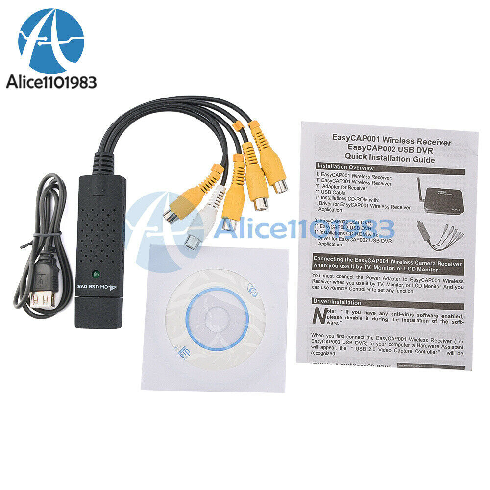 4 Channel Usb 2.0 Audio Capture Adapter For PC And Notebook Video Capture Stick