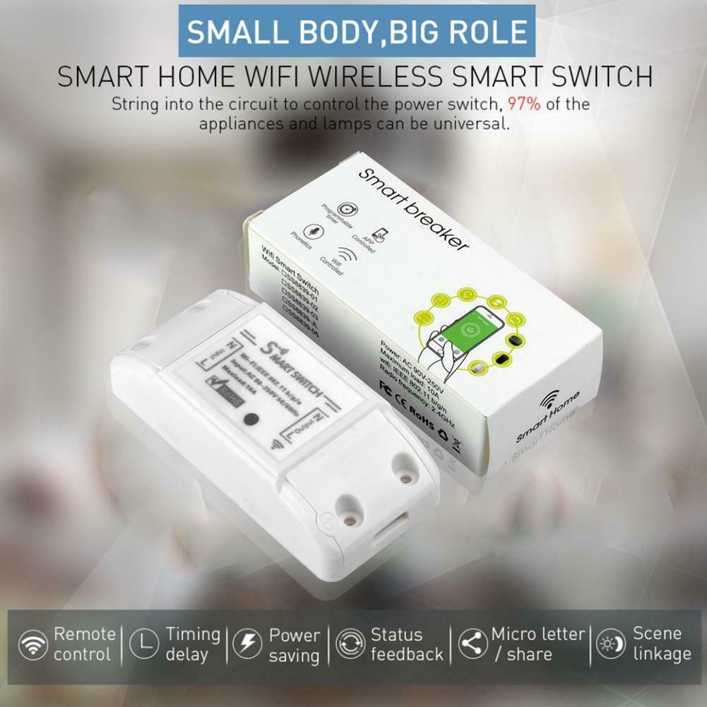 Universal Smart WiFi Switch Wireless Remote Control for Google Home Amazon Alexa