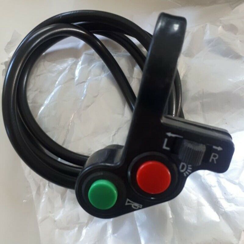 Motorcycle Handlebar Switch Electric Bike Scooter Horn Turn Signals On/Off ButF4