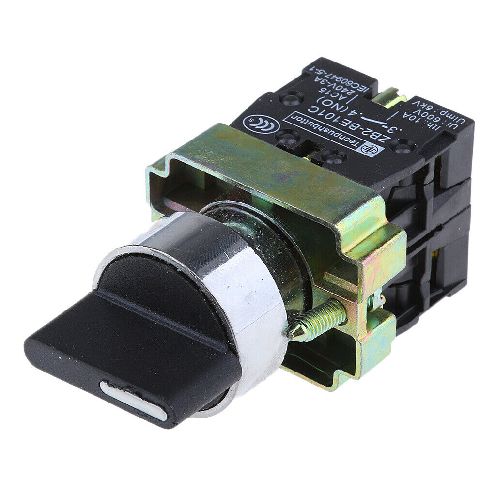 22mm 2NO 3 position rotary switch Self-locking switch