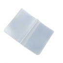 Plastic PVC Clear Pouch Name ID Credit Card Holder Case Organizer Keeper Pocket