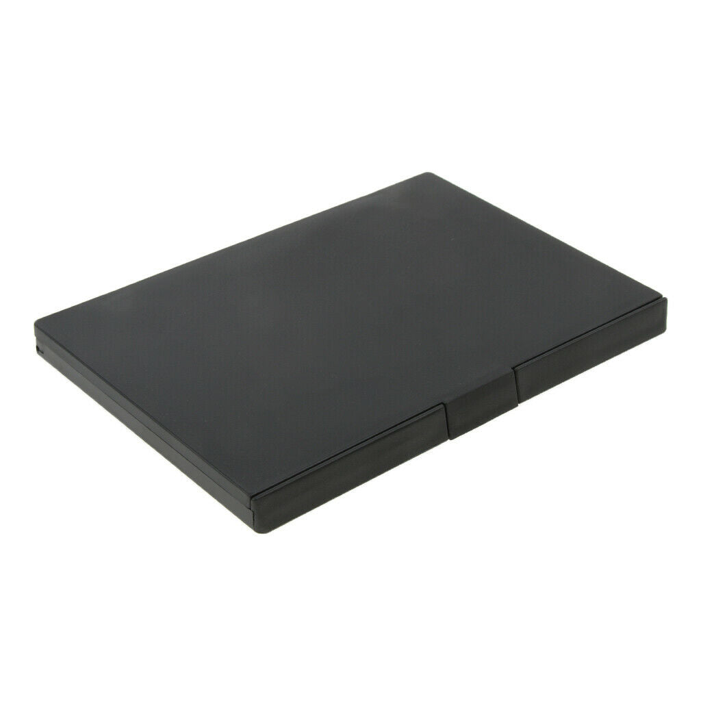 Black Makeup Palette Empty Eyeshadow Blusher Case Cosmetic Collection Small