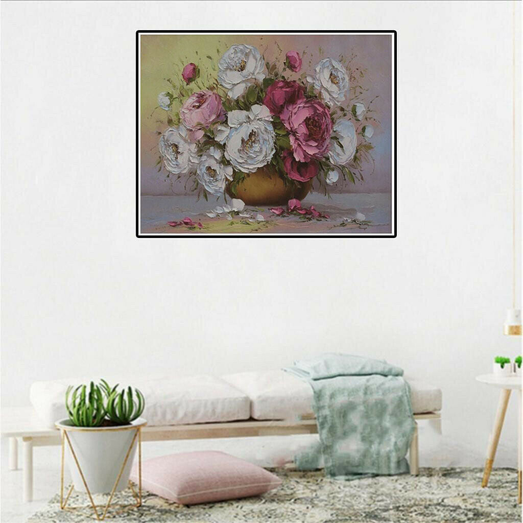 DIY Diamond Painting Kit Flowers Rhinestone Paint By Number