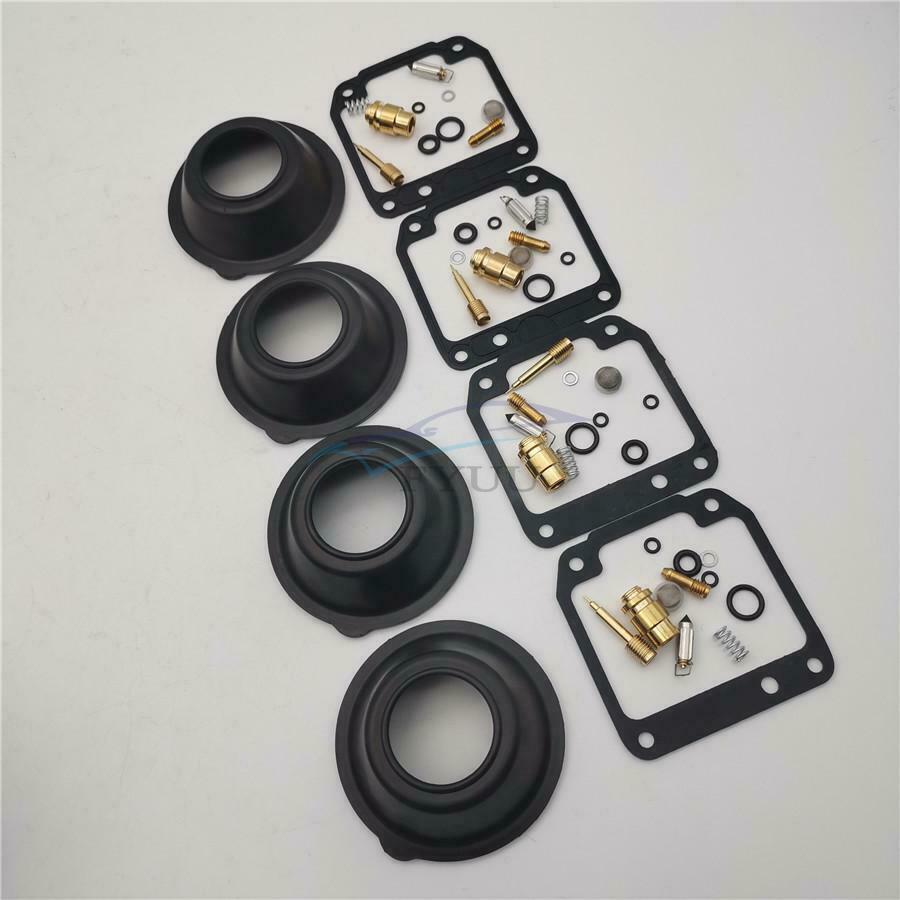 4 Sets for Yamaha XJ550 1981-1983 Motorcycle Carburetor Repair Kit W /Diaphragm