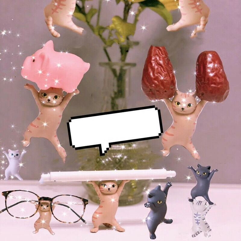 Random pen holder student stationery cat pen holder ornament pen stand cute BDA