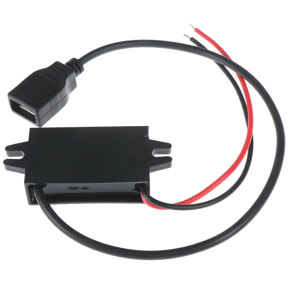 1Pc USB 12V to 5V DC/DC voltage step-down power adapter converter inverter U WF
