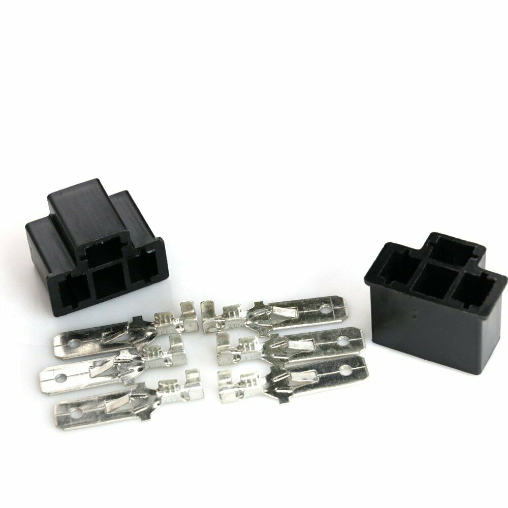 Pair HB2 H4 9003 Bulb Connector Male HID Bulb Socket Car Xenon Lamp Adapter Plug