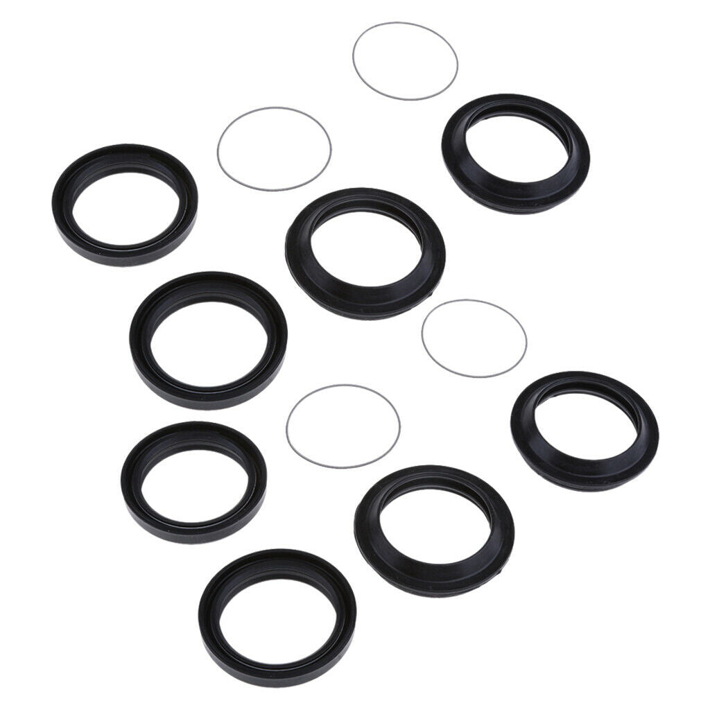 2 Sets Of Front Shock Absorber Oil Seal & Dust Cover 41x53x8mm