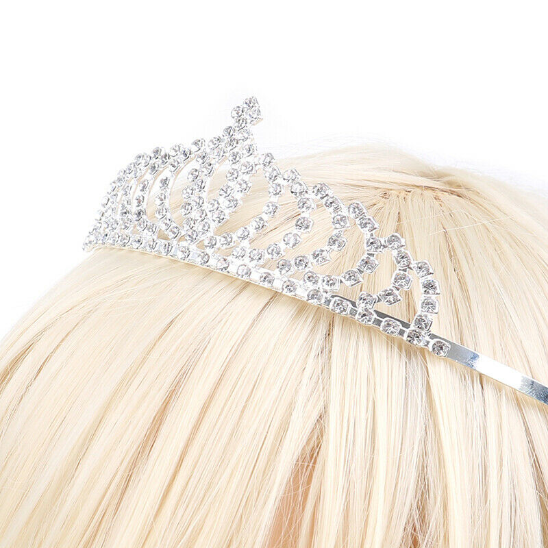Hotest Crystal Tiara Hair Band Kid Girl Bridal Princess Prom Crown HeadbandJ.DD