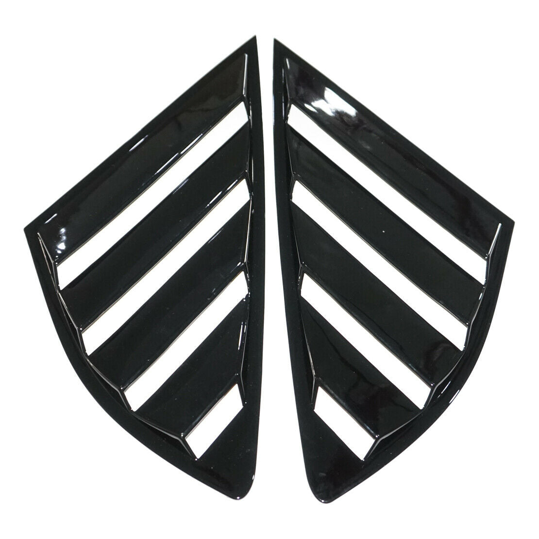 2x Rear Quarter Window Louvers Cover Trim Fit For Ford Fusion Mondeo 4D 13-18 An
