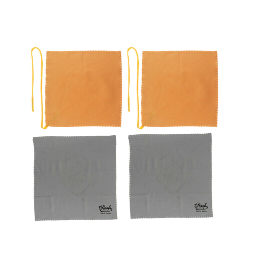 Musical Instruments Cleaning Towel Gray, Yellow Clarinet / Flute / Saxophone