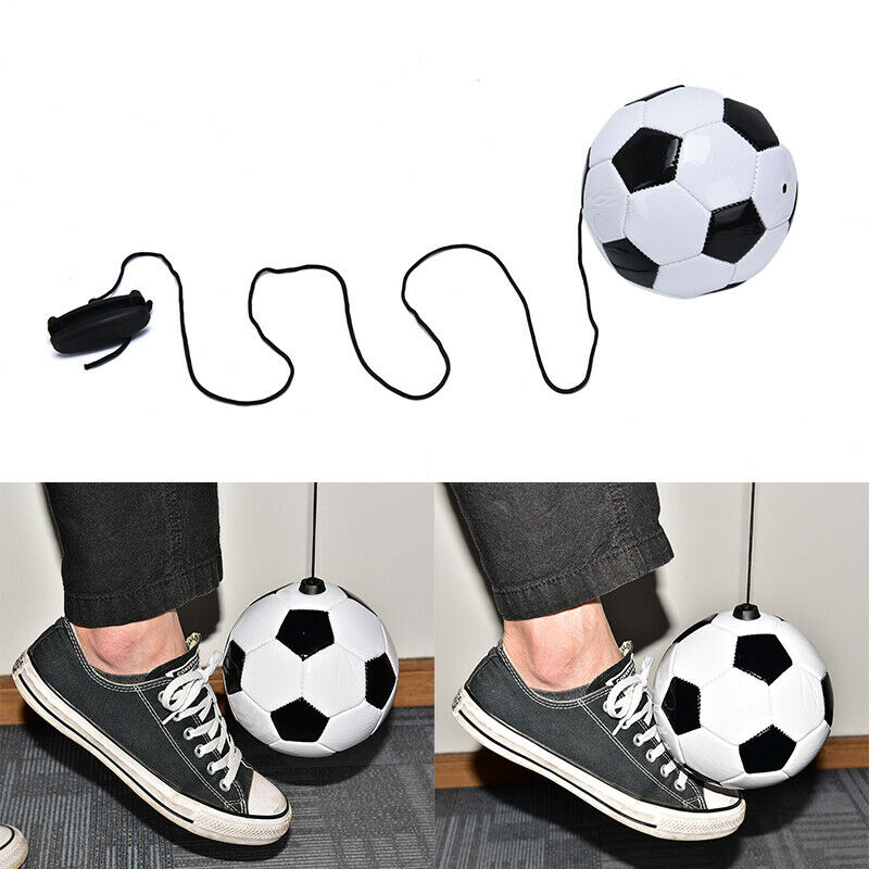 1pc Football Training Kick Soccer Ball With String Kids Beginner Practice Bal.DD