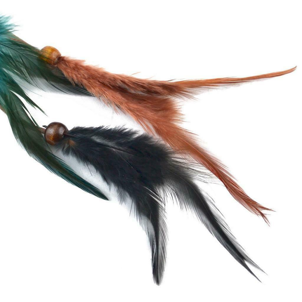 Boho Velvet Feathers Beads Hairband Gypsy Head Rope Hair Festival Jewelry