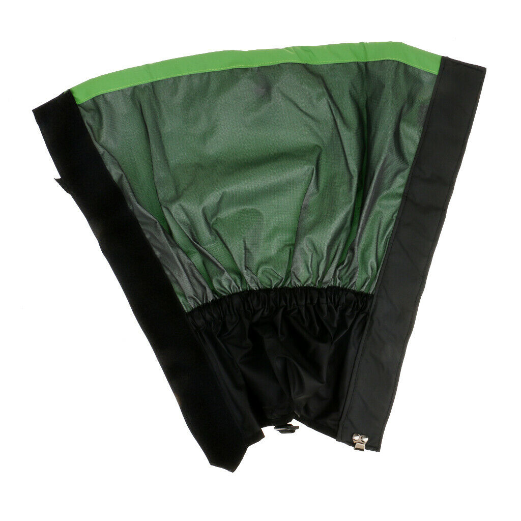 Waterproof Nylon Walking Hiking Outdoor Gaiters High Leg Gaiters Grass Green