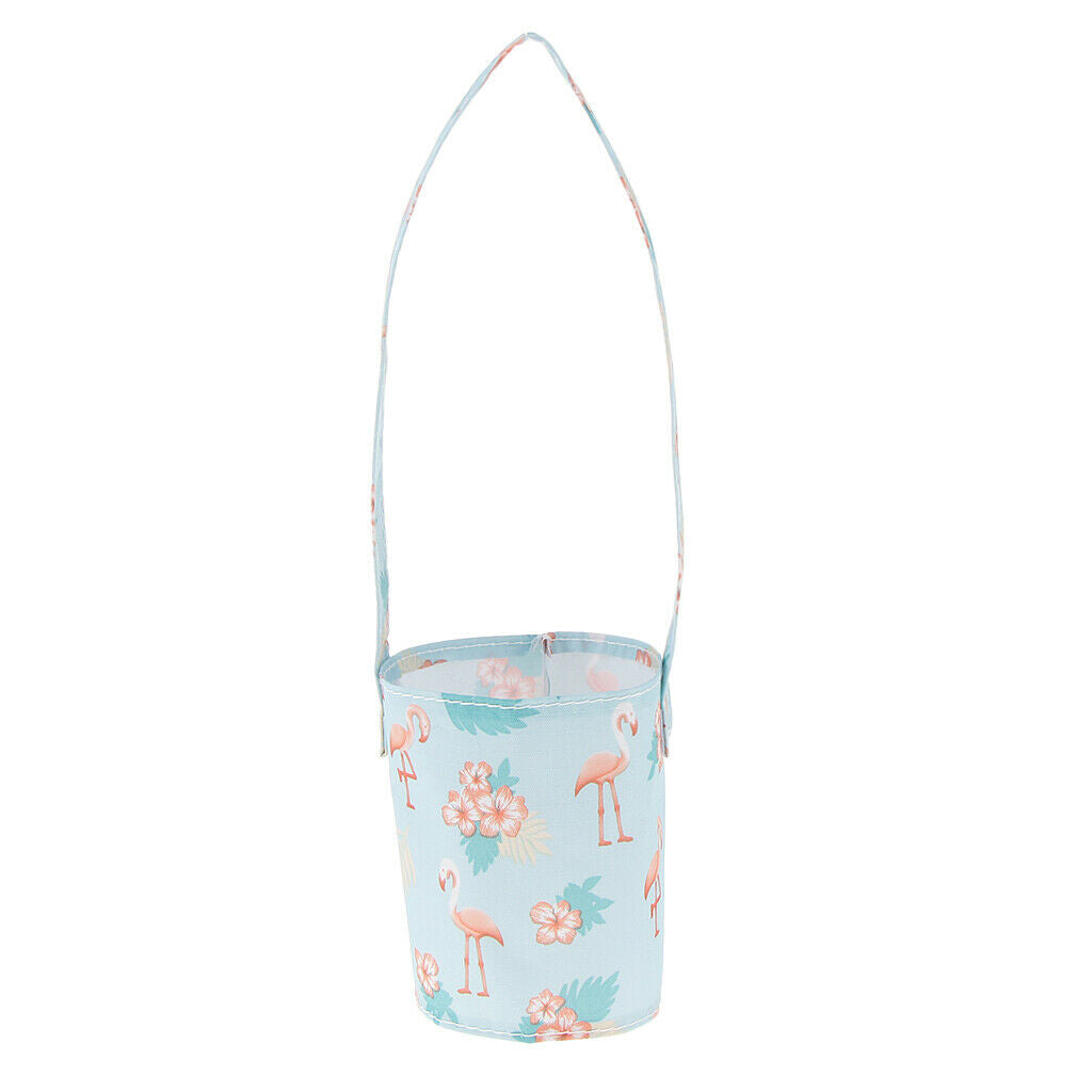 Women's Cute Water Bottle Tote Carrier Cover Bag Holder Drink Case Green