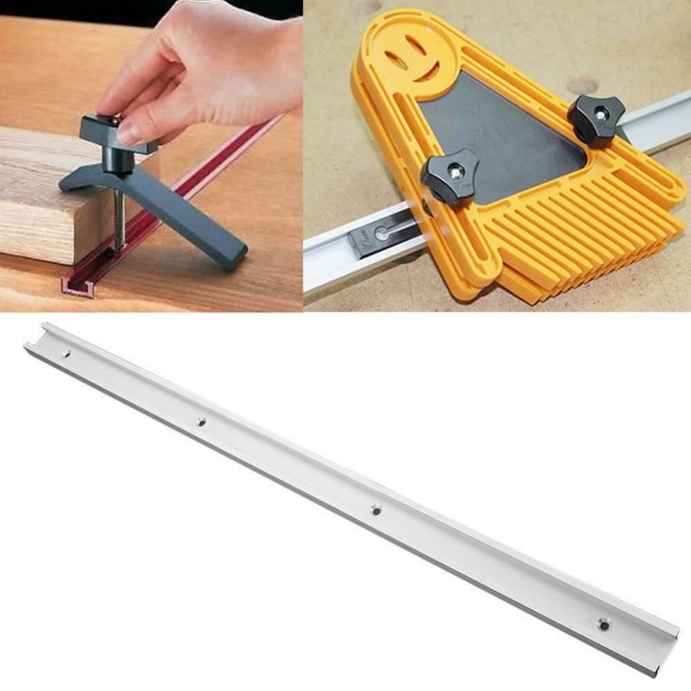 400mm T-track Woodworking T-slot Miter Track Jig Fixture Router Table Alloy