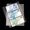1 Album Pages 3 Pockets Money Bill Note Currency Holder PVC Collection 180x80mm