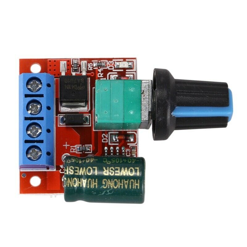 DC5-35V 5A PWM DC Motor Speed Controller LED Light Dimmer Switch 10KHz(Pack ofS3