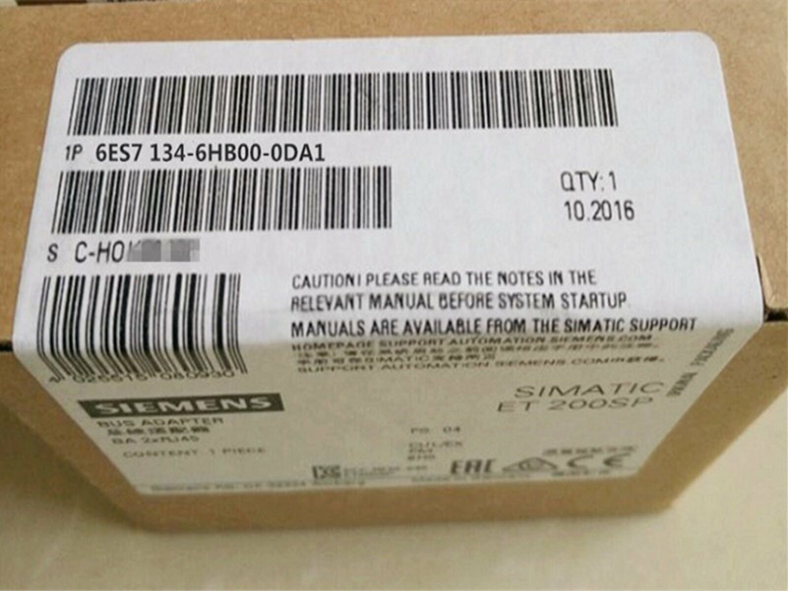1PC NEW IN BOX Siemens 6ES7 134-6HB00-0DA1 6ES7134-6HB00-0DA1 one year warranty
