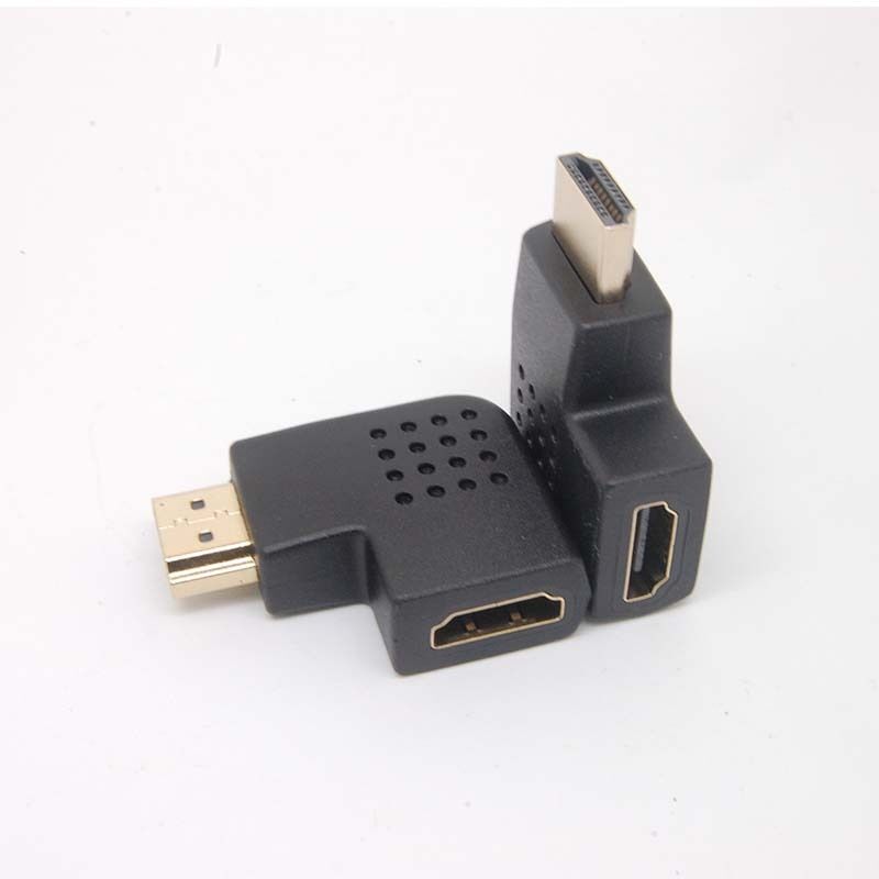 10pcs 90 Degree left Male to Female Adapter Cable Connector Coupler HDMI HDTV